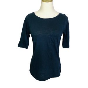 Boden Black Basic Classic Slim Knit Top SMALL 3459